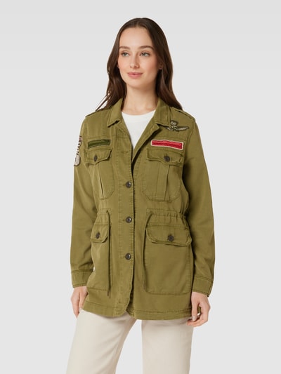 Aeronautica Militare Jacke mit Schulterriegeln Modell 'Field' Khaki 4