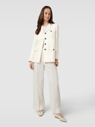 Max Mara Studio Blazer met tailleriem, model 'PRESTON' Ecru - 1