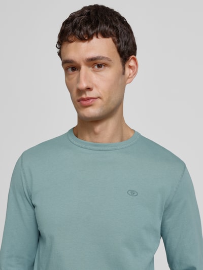 Tom Tailor Regular Fit Langarmshirt aus reiner Baumwolle Mint 3