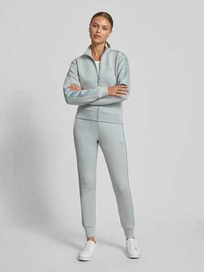 Guess Activewear Sweatjack met labelapplicatie, model 'NEW ALLIE' Middengrijs - 1