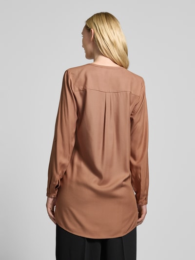 Christian Berg Woman Lange blouse met V-hals Taupe - 5