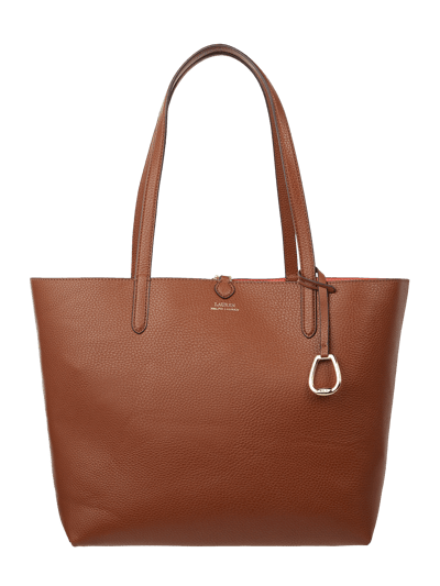 Lauren Ralph Lauren Wendeshopper aus Leder Cognac 2