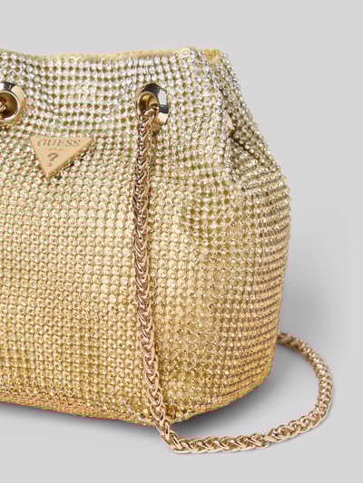 Guess Handtasche mit Strasssteinbesatz Modell 'ZALINA' Gold 3