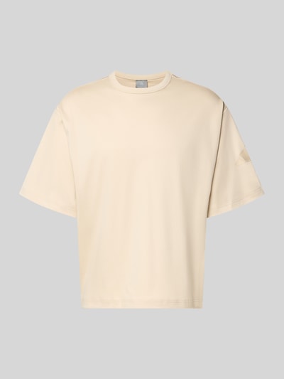 Produktfoto, Regular Fit T-Shirt aus reiner Baumwolle von adidas Sportswear in Unifarbe mit Rundhals und Logo-Print, Jerseystruktur