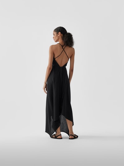 Caravana Maxikleid mit Schnürung Schwarz 5