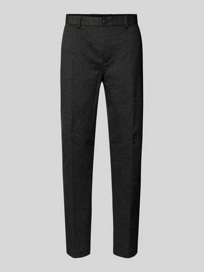 SELECTED HOMME Slim fit stoffen broek met structuurmotief, model 'AITOR' Donkergrijs - 2