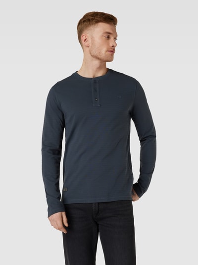 camel active Longsleeve mit Serafino-Ausschnitt Marine 4