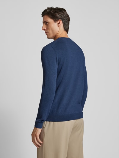 s.Oliver RED LABEL Gebreide pullover met ribboorden Donkerblauw gemêleerd - 5