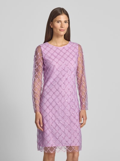 Marc Cain Knielanges Kleid mit Pailletten Lavender 4