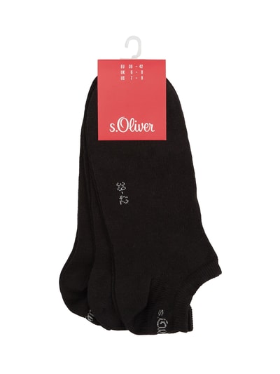 s.Oliver RED LABEL Sneakersocken im 3er-Pack  Black 2