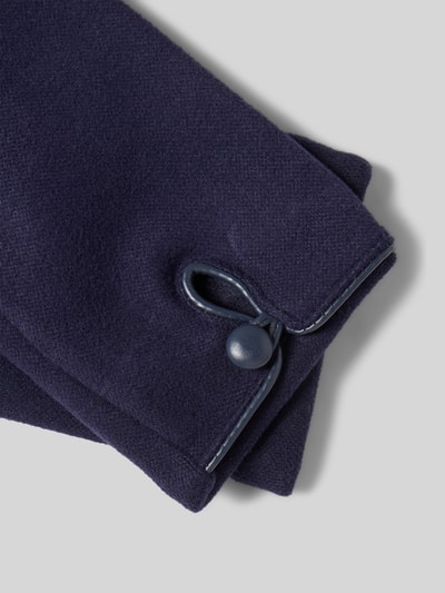 EEM Regular fit handschoenen met knoopsluiting Marineblauw - 2