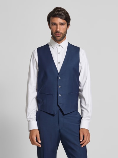 HECHTER PARIS Kamizelka z dekoltem w serek i kieszeniami z wypustką Niebieski 4