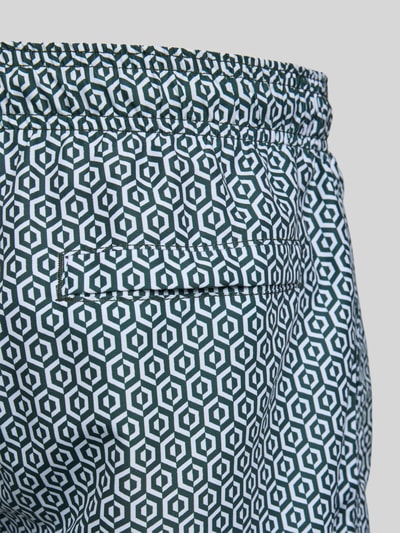 Shiwi Regular Fit Badehose mit Label-Patch Modell 'Mike' Dunkelgruen 2