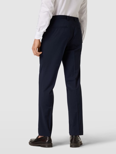 BOSS Pantalon in effen design Marineblauw - 5