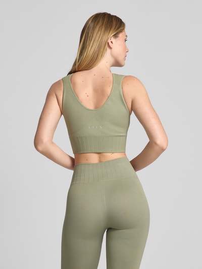 BORN LIVING YOGA Crop Top mit Rundhalsausschnitt Schilf 5