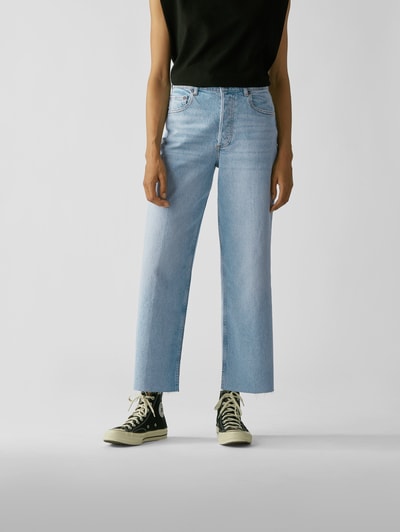 Boyish Culotte mit Denim-Finish Hellblau 4