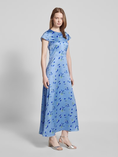 HUGO Midikleid mit Kappärmeln Modell 'Kamela' Hellblau 1