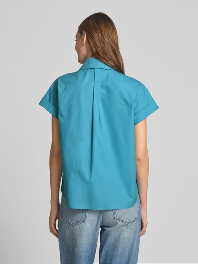 Luisa Cerano Relaxed Fit Bluse mit Kappärmeln Tuerkis 5