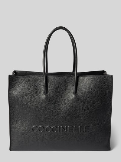 Coccinelle Handtasche aus Leder mit Label-Detail Modell 'MYRTHA' Black 2