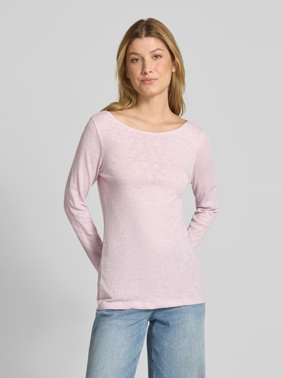Marc O'Polo Regular Fit Langarmshirt aus reiner Baumwolle Lavender 4