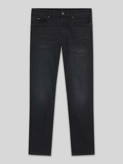 BOSS Slim fit jeans van katoenmix, model 'DELAWARE' Donkergrijs - 2
