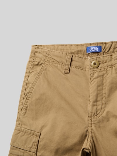 Jack & Jones Regular Fit Cargoshorts mit Label-Patch Modell 'BOWIE' Khaki 2