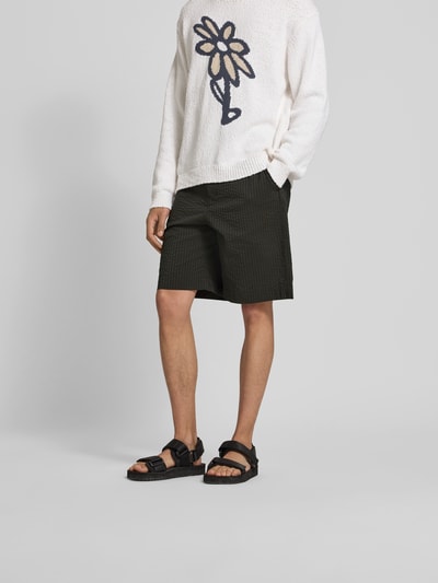 MAISON KITSUNÉ Shorts mit Tunnelzug Dunkelgruen 4