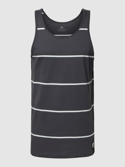 Rip Curl Tanktop met streepmotief, model 'RAILS' Zwart - 2