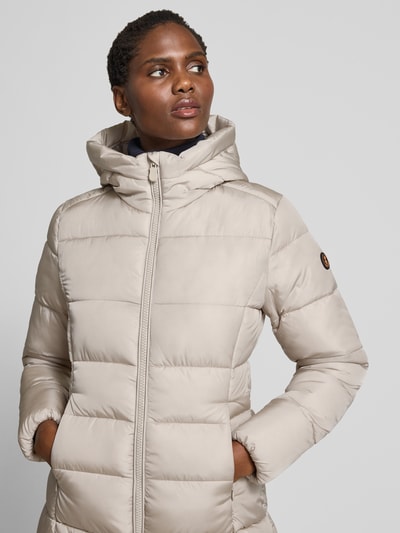 SAVE THE DUCK Gewatteerde lange jas met tweewegsritssluiting, model 'Taylor' Beige - 3