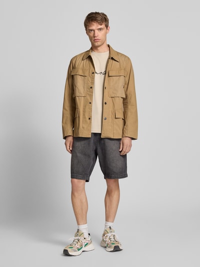 G-Star Raw Hemdjacke mit Pattentaschen und Label-Detail Beige 1