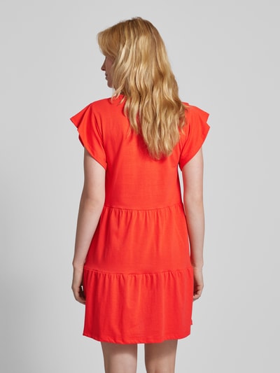 Vila Mini-jurk in laagjeslook, model 'SUMMER' Rood - 5