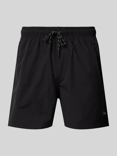 Jack & Jones Zwembroek met elastische band, model 'STMAUI' Zwart - 1