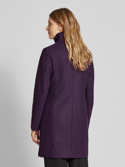 Christian Berg Woman Selection Jas met opstaande kraag Aubergine - 5