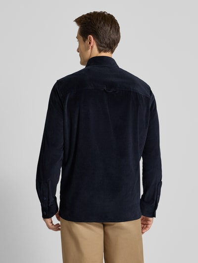Drykorn Regular Fit Hemdjacke aus Cord Modell 'CORDUROY OVERSHIRT' Dunkelblau 5