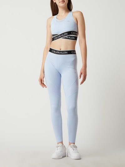 Calvin Klein Performance Mid rise sportlegging met stretch Lichtblauw - 1