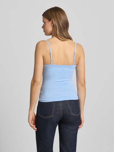 Tommy Jeans slim fit tanktop van katoenmix Lichtblauw - 5