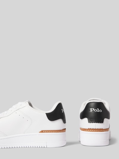 Polo Ralph Lauren Low Top Sneaker mit Logo-Stitching Modell 'MASTERS' Weiss 2