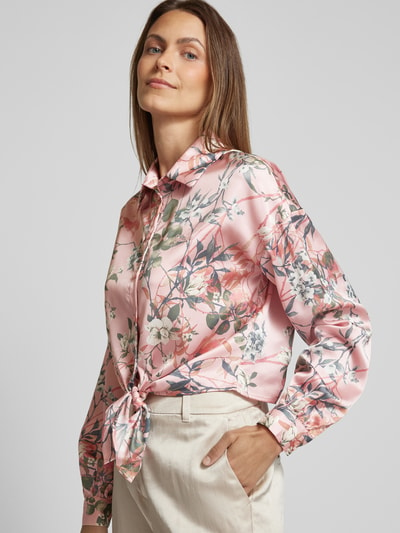 Guess Bluse mit floralem Print Modell 'BOWED JUN' Rosa 3