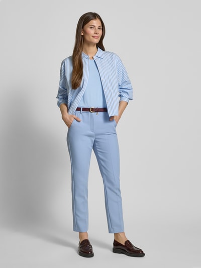 Weekend Max Mara Shaped Fit Longsleeve mit Baumwoll-Anteil Modell 'MULTIA' Hellblau 1