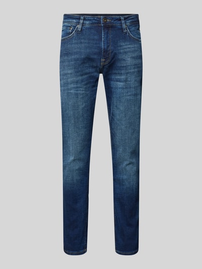 Jack & Jones Regular Fit Jeans mit Knopfverschluss Modell 'CLARK' Jeansblau 2