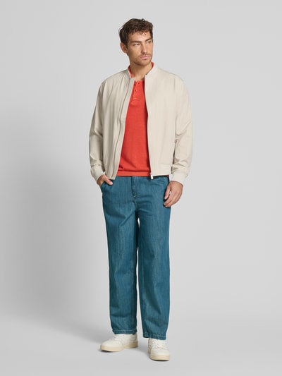 American Vintage Jeans met steekzakken, model 'OZYR' Donkerblauw - 1