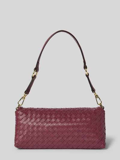 Abro Handtasche mit abnehmbarem Tragehenkel Modell 'MILA' Dunkelrot 4