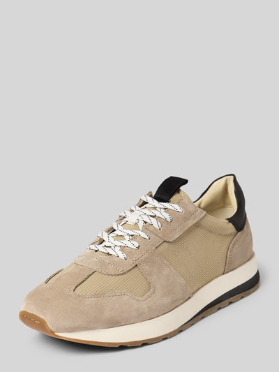 Vagabond Sneaker mit Strukturmuster Modell 'Paul Runner' Taupe 1