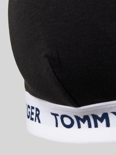 TOMMY HILFIGER Triangelbeha met labeldetail Zwart - 2