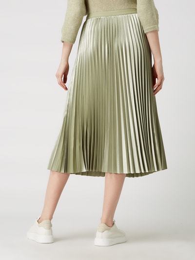 OPUS Midirok met plissévouwen, model 'Rury'  Groen - 5