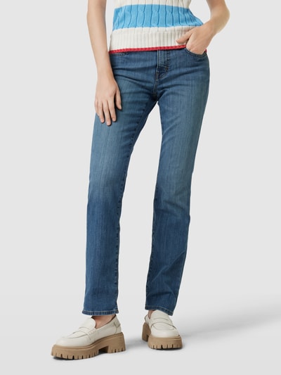 Lauren Ralph Lauren Jeansy ze średnim stanem i 5 kieszeniami Jeansowy niebieski 4