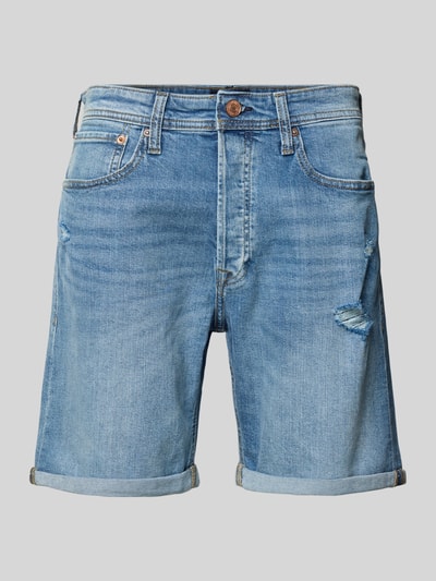 Jack & Jones Regular Fit Jeansshorts im 5-Pocket-Design Modell 'RICK' Hellblau 2