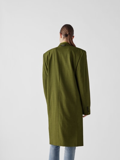 VETEMENTS Mantel mit Hahnentrittmuster Gelb 5