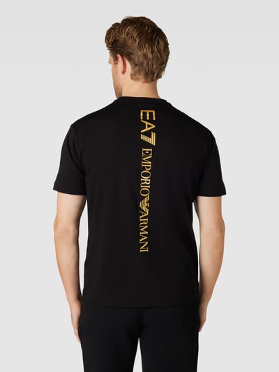 EA7 Emporio Armani T-shirt z nadrukiem z logo z tyłu Czarny 5