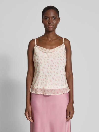 Vero Moda Regular Fit Trägertop mit Allover-Muster Modell 'SMILLA' Offwhite 4